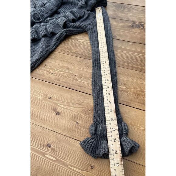 Elisabetta Collection Wool Mohair blend Open Cardigan Ruffle Women’s Size Small - Picture 9 of 12